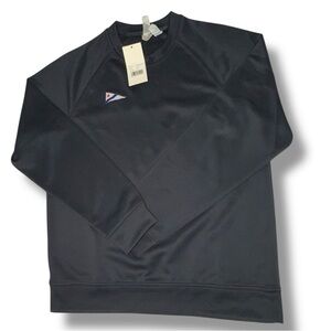 NWT Clique Navy Blue Pull Over Sport sweatshirt with flag size medium​